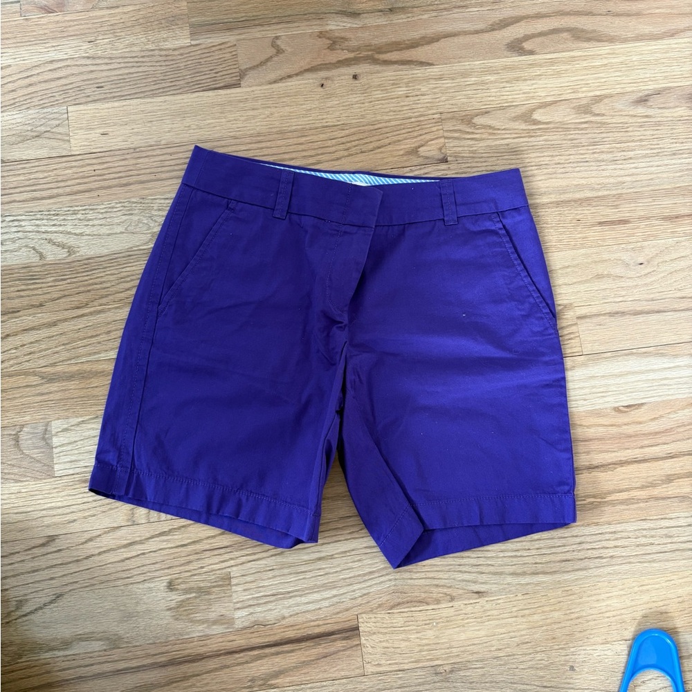 J. Crew Women's Purple Chino Shorts